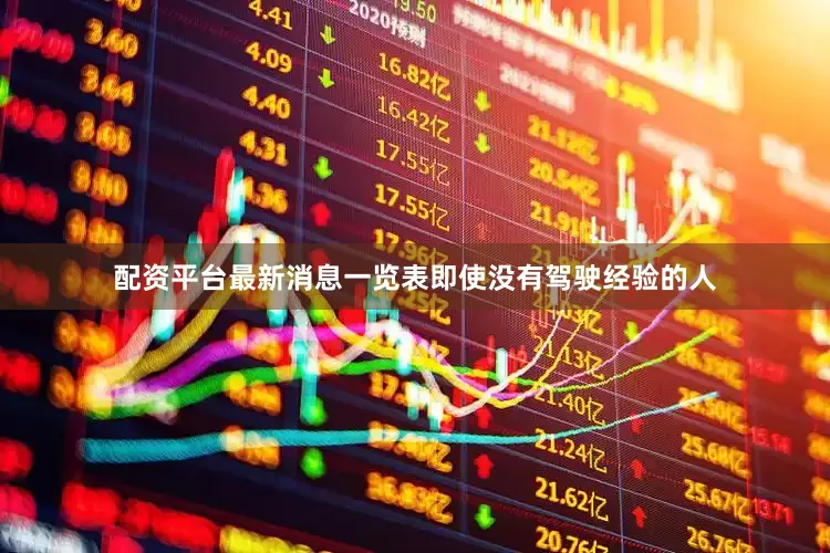 配资平台最新消息一览表即使没有驾驶经验的人